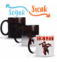 Iron Man Sihirli Kupa Bardak Porselen
