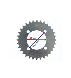 YAMAHA UYUMLU CAPRİ ARKA DİŞLİ 420-30T İÇ 64 MM ÖM
