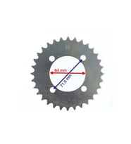 YAMAHA UYUMLU CAPRİ ARKA DİŞLİ 420-30T İÇ 64 MM ÖM