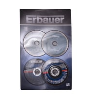 ERBAUER 115 MM TAŞLAMA DİSKİ 4'LÜ PAKET