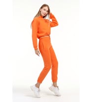 22033544 Üç İplik Kapşonlu Sweat+Cepli Pant. İkili Taıkm ORANGE (Turuncu)
