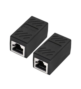 Ayt Rj 45 Dişi Dişi Ara Aparat Klipsli Ethernet Girişli 8P-8C Ara İnternet Kablosu İlave Uzatma Aparatı