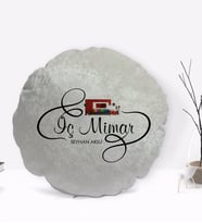 BK Gift Kişiye Özel İsimli İç Mimar Tasarımlı Dekoratif Kırlent Yastık-2