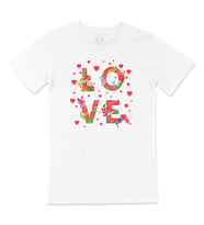 Kalpli Love Yazılı Tişört