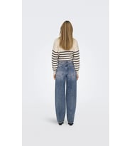 Only Juicy Yüksek Bel Geniş Paça Mavi Kot Pantolon (DENIM)