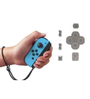 Nintendo Switch Sol İç Lastik Seti NS Joycon Left Rubber Pad Button Set (Beyaz)