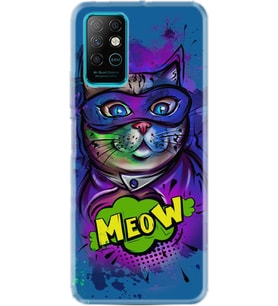 Infınıx Note 8 Kılıf Silikon Desen Özel Seri Super Meow 1715