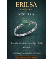 Sertifikalı Genel Frekans Dengesizliği Enerji Yüzüğü – Yeşil Akik Ayarlamalı Boğa Terazi Yengeç (Çok Renkli)