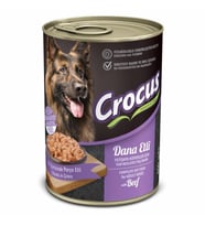 Crocus Dana Etli Köpek Yaş Mama 400gr (Kahverengi)
