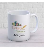 Kişiye Özel Meslek Edebiyet Öğretmeni Hediyelik Kupa Bardak