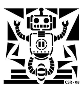 CADENCE CSR-08 STENCİL ŞABLON 15x15 - SEVİMLİ ROBOT