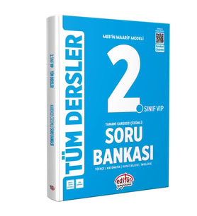 2. Sınıf VİP Tüm Dersler Soru Bankası Editör Yayınları