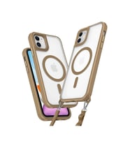 Apple iPhone 12 Kılıf Enka Magsafe Silikon Kılıf - Desert