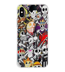 Apple iPhone XS Max Uyumlu Kapak Anime Tasarımlı Şeffaf Silikon Kılıf
