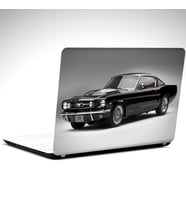 Siyah Eski Mustang Laptop Sticker 14 inch (35X26CM)