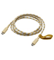 USB-C - USB-C kablo, bej-mavi, 1.5 m/100 W