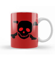 Death Skeleton Kupa Bardak Porselen