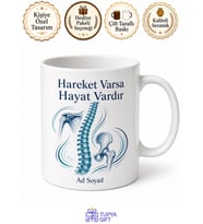 Fizyoterapist Eklemleri Hareket Ettiren Ağrı Düşmanı Egzersiz Kupa Hediye