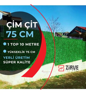 Çim Çit Takımı 75 Cm + 5 Direk (10 Metre) Zirve Tel Örgü