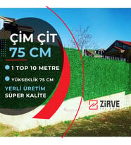 Çim Çit Takımı 75 Cm + 5 Direk (10 Metre) Zirve Tel Örgü