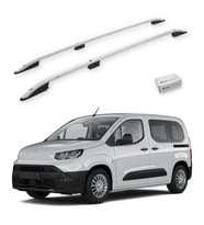 Turtle Toyota Proace City 2019-2025 / Uzun Şasi Tavan Çıtası Crown Gri