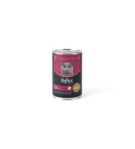 Reflex Plus Jöle içinde Et Parçacıklı Kuzu Etli Yetişkin Kedi Konservesi 400 gr
