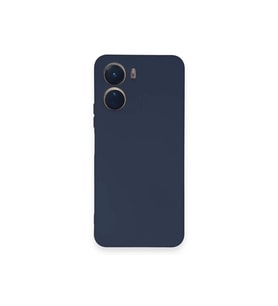 Newface Vivo Y16 Kılıf Nano içi Kadife Silikon - Lacivert