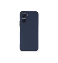 Newface Vivo Y16 Kılıf Nano içi Kadife Silikon - Lacivert