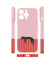 iPhone 13 Pro Vorian İnce Kamera Korumalı Mika Kılıf Lazy Cat Sunset