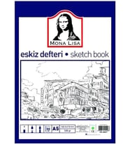 Eskiz Defteri A-5 Dokulu Kağıt Kara Kalem Çalışma Defteri 50 Yaprak 120 gr 14,8x21 cm 1 Adet Südor