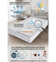 Bebesi Bebe 60x120 cm Sıvı Geçirmez Micro Kumaş Fitted Yatak Koruyucu Alez