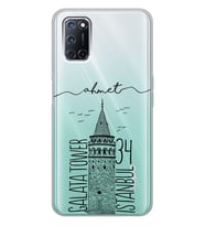 Oppo Galata Tower Tasarımlı Şeffaf Telefon Kılıfı