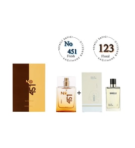 No:451 + 123 Unisex / Kadın Parfüm Edp  Fresh / Floral - Mnms451123 (Standart)