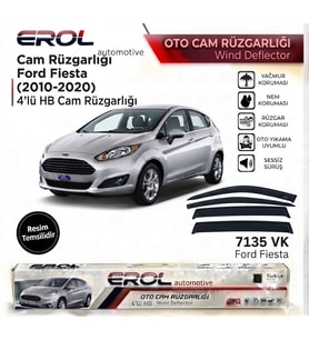 Ford Fiesta (2010-2020) 4'lü Mugen Cam Rüzgarlığı