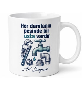 Su Tesisatçısı Sızıntı Tamiri Conta Değişimi Boru Anahtarı Kupa Bardak Hediye