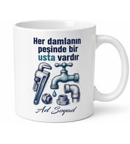 Su Tesisatçısı Sızıntı Tamiri Conta Değişimi Boru Anahtarı Kupa Bardak Hediye