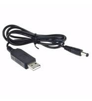 5V to 12V Kablolu Voltaj Yükseltici USB 700mA Adaptör Soket Modem