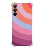 PrintiFy Samsung A15 Uyumlu Köşe Korumalı Renk Cümbüşü F Tasarımlı Şeffaf Silikon Kılıf