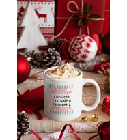 Stranger Things Lambalar Merry Christmas Kupa Bardak (Beyaz)