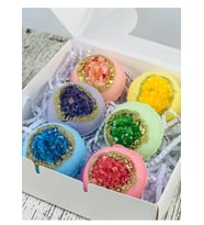 Lüx Seri Doğal Banyo Topu 6x80 Gr. Orta Boy Banyo Bombası, Nem Topu