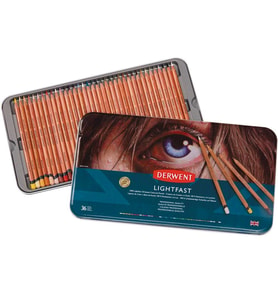 Derwent Lightfast Yağ Bazlı Kuru Boya Seti 36lı