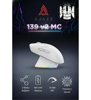 Aj139 V2 Mc 24.000 Dpı Paw3311 Ultra Hafif 3 Modlu Oyuncu Mouse - 500mah Batarya + Tape