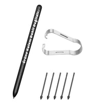 Galaxy S-Pen Yedek Kalem Ucu Çıkarma/Takma Aparat Tüm S-Pen Modellerine Uyumlu 5 Adet Yedek Kalem Uç (Beyaz)