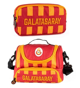 Galatasaray Erkek Çocuk Nakışlı Beslenme Çantası ve Kalemlik Seti (İkili Set) - ME25541