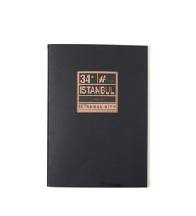 DEFFTER PENCERELİ KARTON KAPAK İPLİK DİKİŞLİ 14.8x21cm ÇİZGİSİZ (DÜZ) DEFTER 40 YP. - İSTANBUL