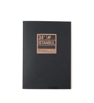 DEFFTER PENCERELİ KARTON KAPAK İPLİK DİKİŞLİ 14.8x21cm ÇİZGİSİZ (DÜZ) DEFTER 40 YP. - İSTANBUL