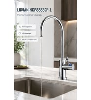 NCPS883CP-L LED Göstergeli Krom Arıtma Musluğu Premium RO Musluk