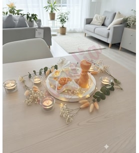 Mumelia Candles Yıldızın Çiçek Dansı - Doğal Soya Taştozu Tasarım Mum Seti