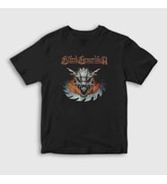 Presmono Unisex Çocuk Siyah Dragon V2 Blind Guardian T-Shirt 378578tt