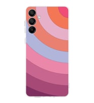 PrintiFy Samsung Galaxy A16 Uyumlu Kamera Korumalı Renk Cümbüşü F Tasarımlı Şeffaf Silikon Kılıf